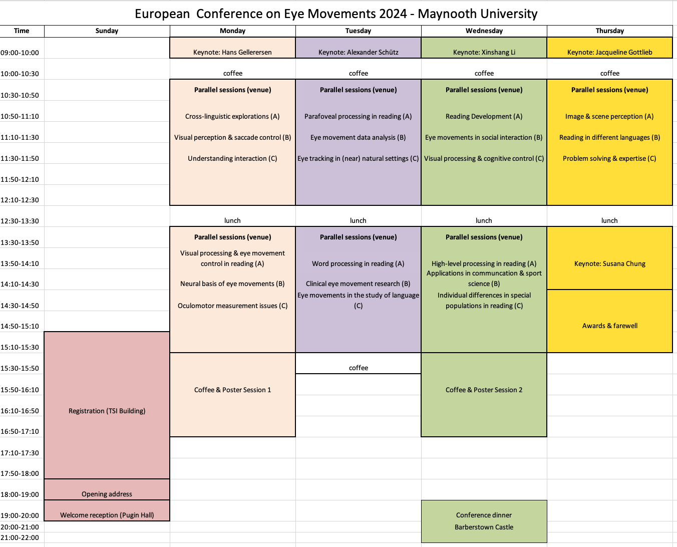 ECEM 2024 - Schedule